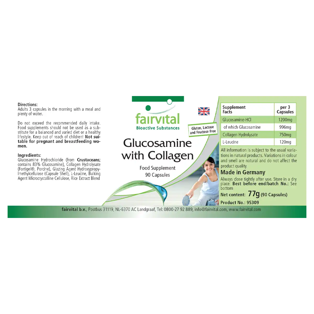 Glucosamine met collageen - 90 capsules