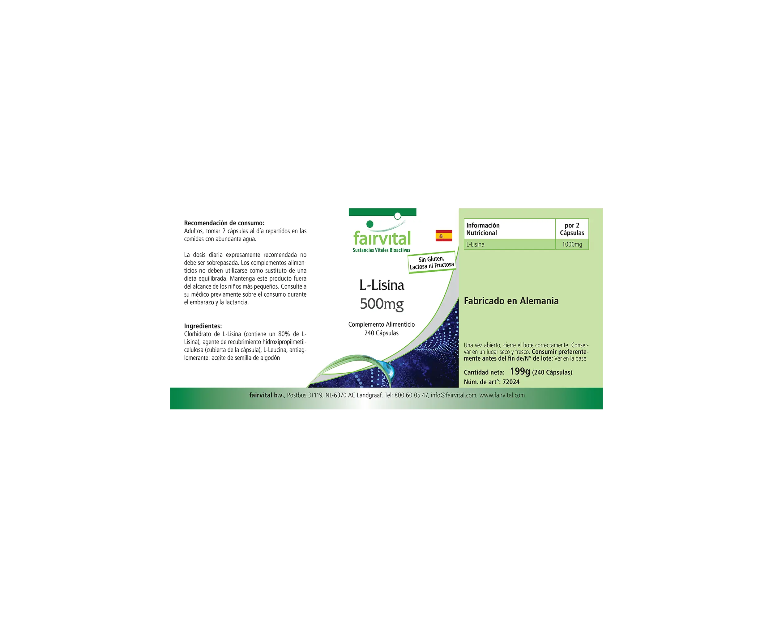 L-Lysin 500mg
