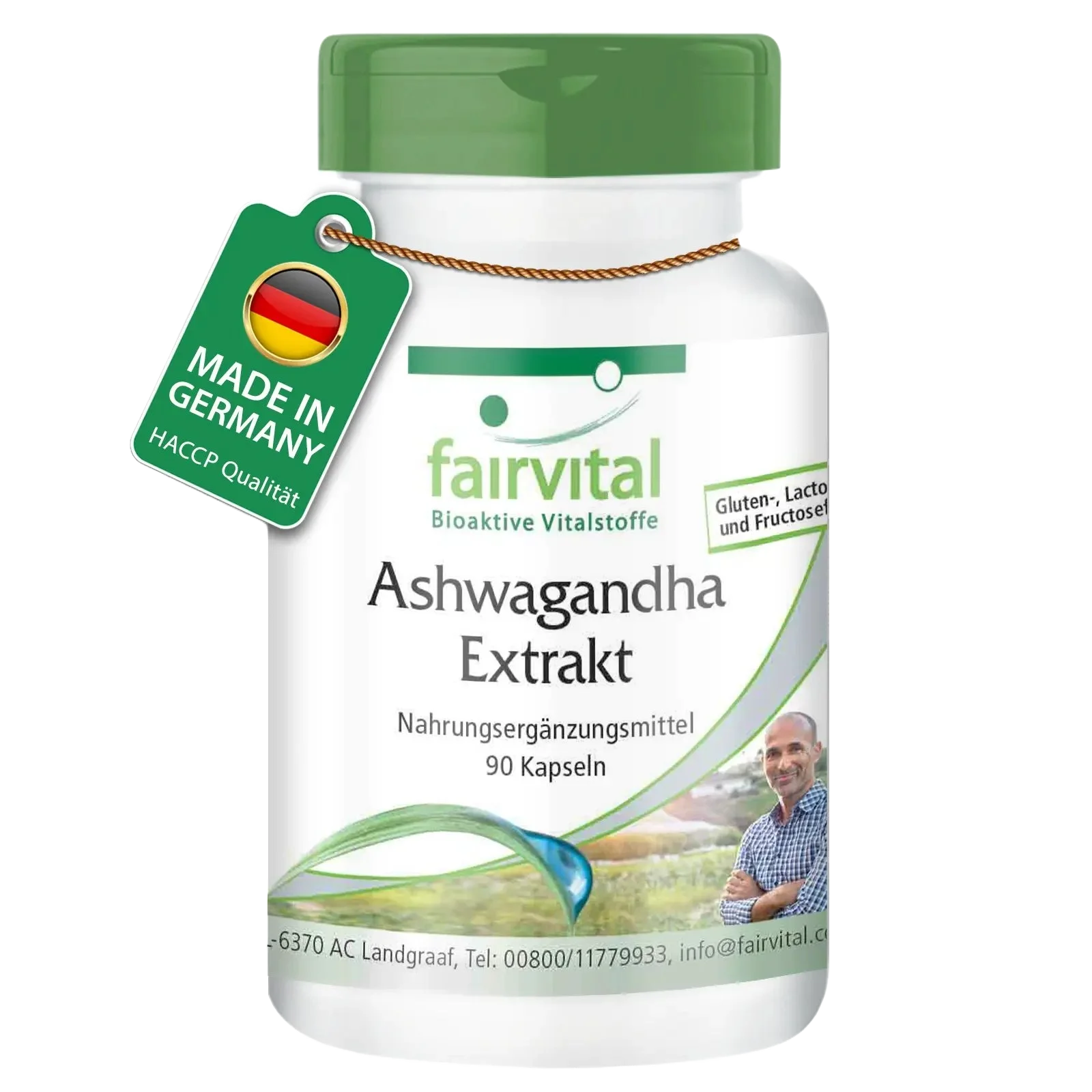 Ashwagandha Extrakt - 90 Kapseln - Hochdosiert und Vegan | Fairvital Ashwagandha Extrakt - 90 Kapseln - Hochdosiert und Vegan | Fairvital