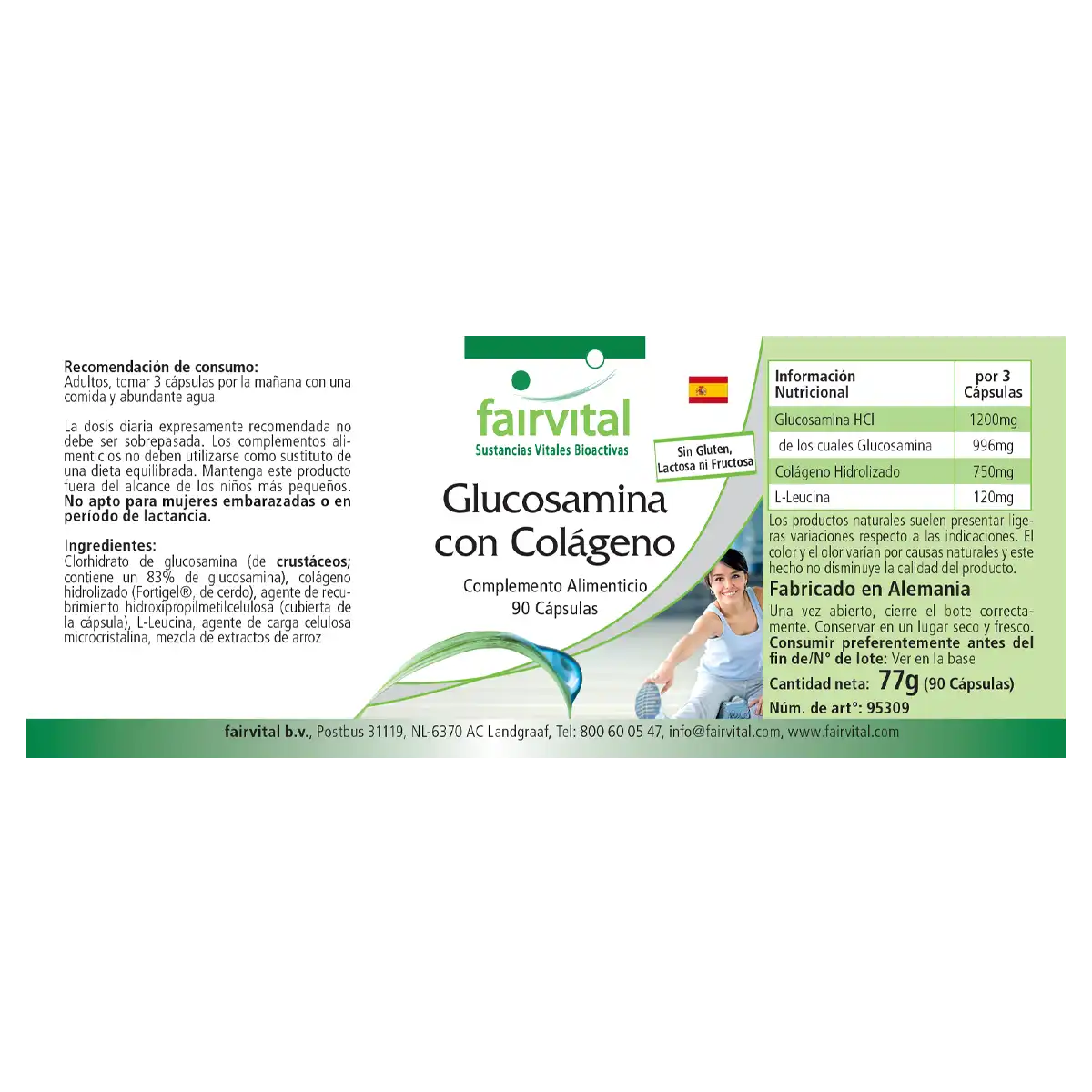 Glucosamine avec collagène - 90 capsules Glucosamine avec collagène - 90 capsules
