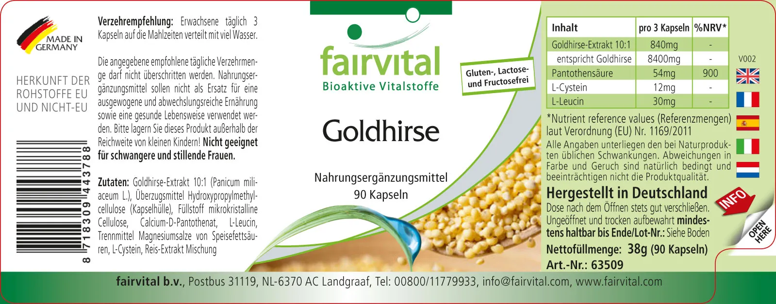 Golden millet - 90 capsules