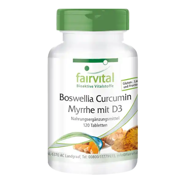 Boswellia Curcumin Myrrhe mit D3