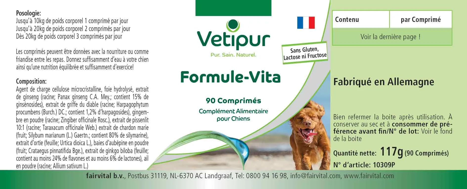 Vita Formula - 90 Tabletten für Hunde | Vetipur Vita Formula - 90 Tabletten für Hunde | Vetipur