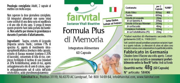 Memory Formula Plus