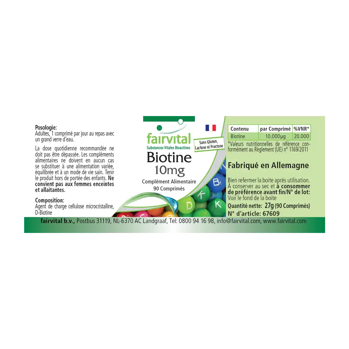 Biotine 10mg - 90 tabletten
