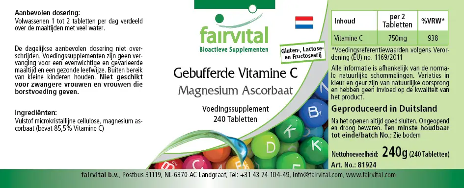 Gepuffertes Vitamin C als Magnesiumascorbat