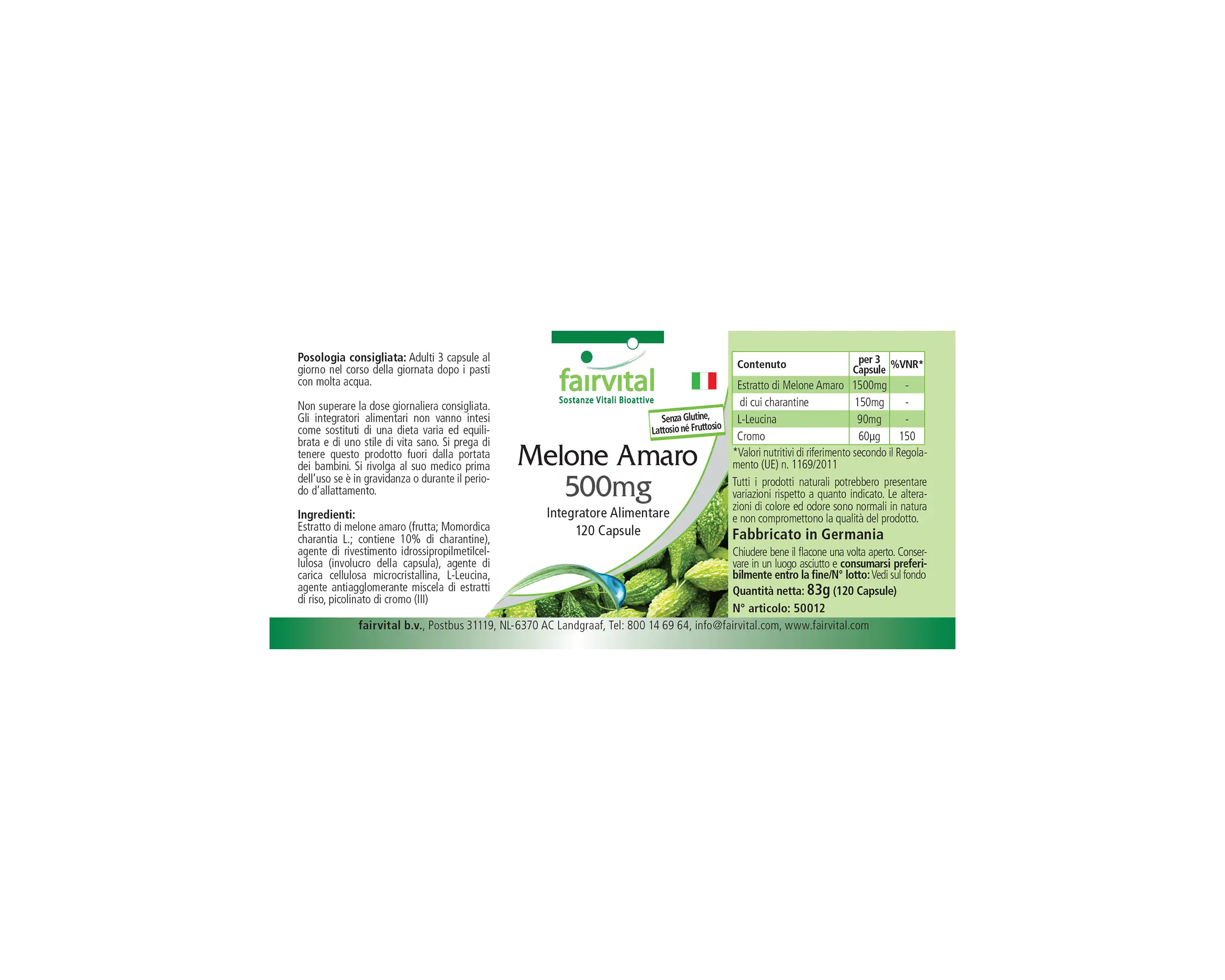 Bittere Meloen 500mg met Chroom