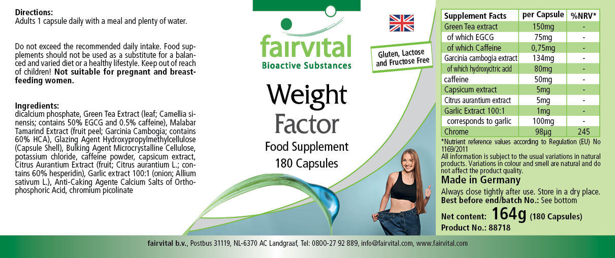 Weight Factor - 180 capsules