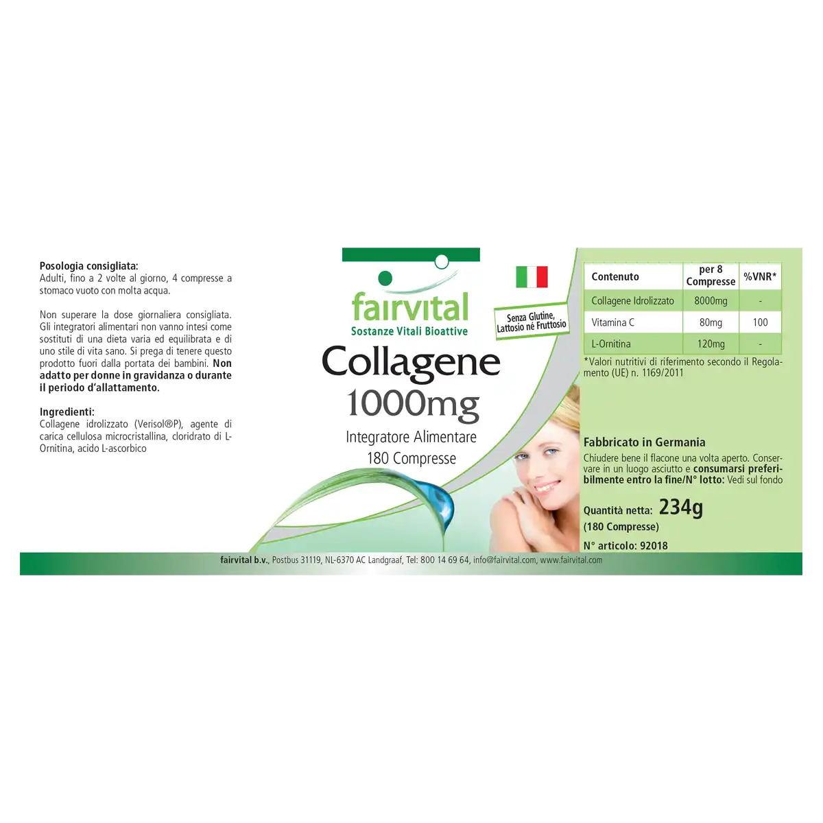 Collagen 1000mg - 180 tablets