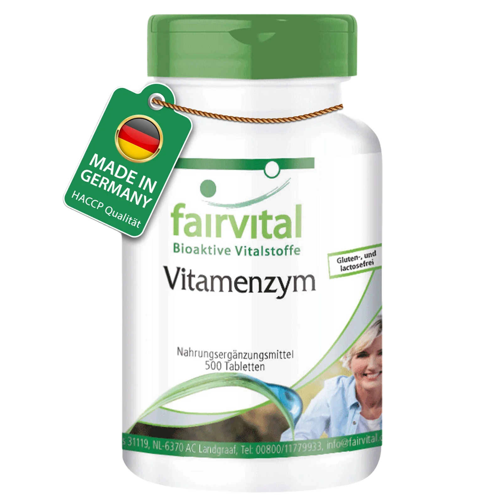 Vitamenzym - 500 Tabletten - mit Pankreatin, Papain, Bromelain, Rutin, Trypsin uvm. | Fairvital Vitamenzym - 500 Tabletten - mit Pankreatin, Papain, Bromelain, Rutin, Trypsin uvm. | Fairvital
