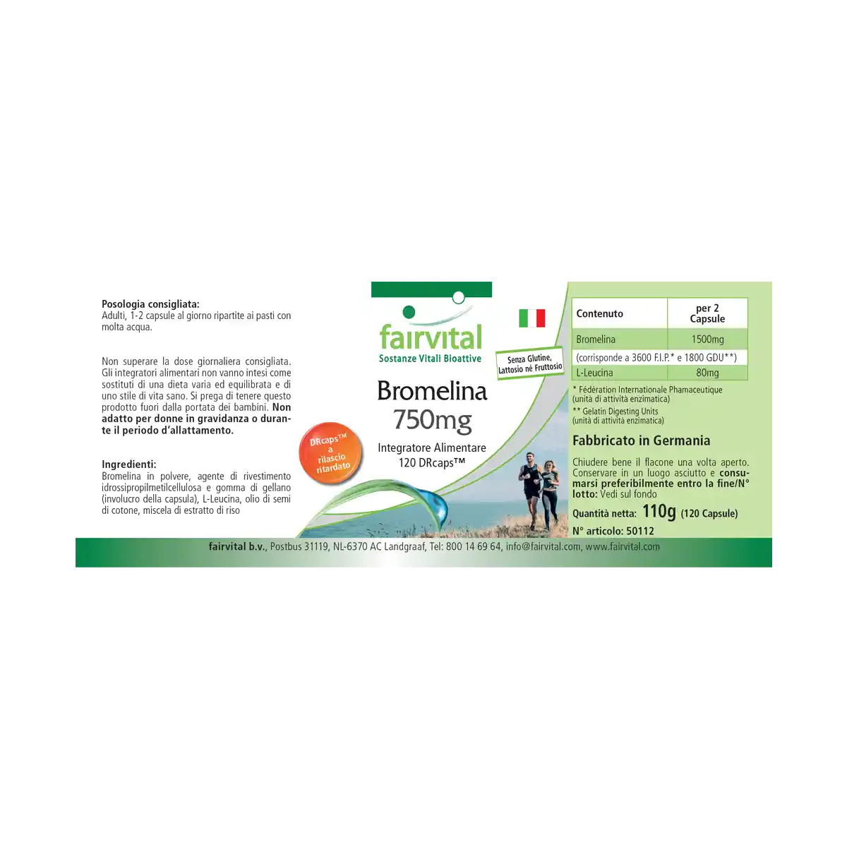 Bromélaïne 750mg - 120 DRcaps®
