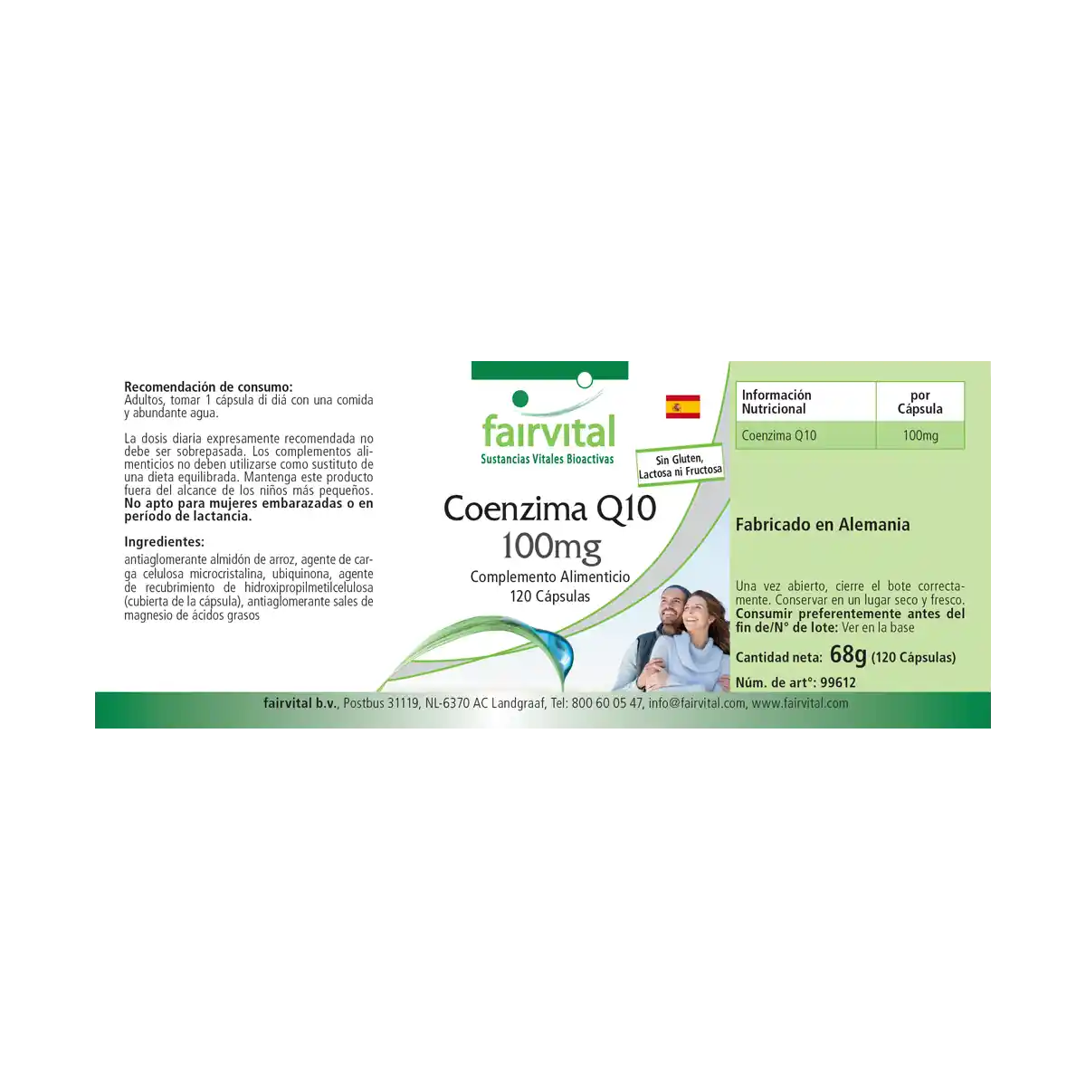 Coenzyme Q10 100mg - 120 gélules