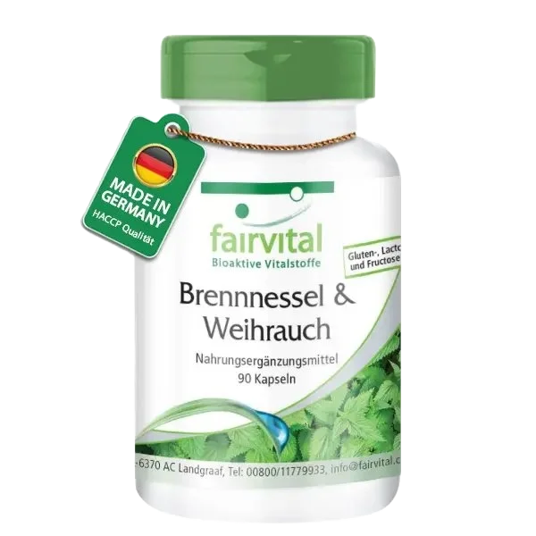 Stinging Nettle & Frankincense - 90 Capsules Stinging Nettle & Frankincense - 90 Capsules