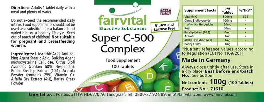 Super C-500 Komplex - 100 Comprimidos