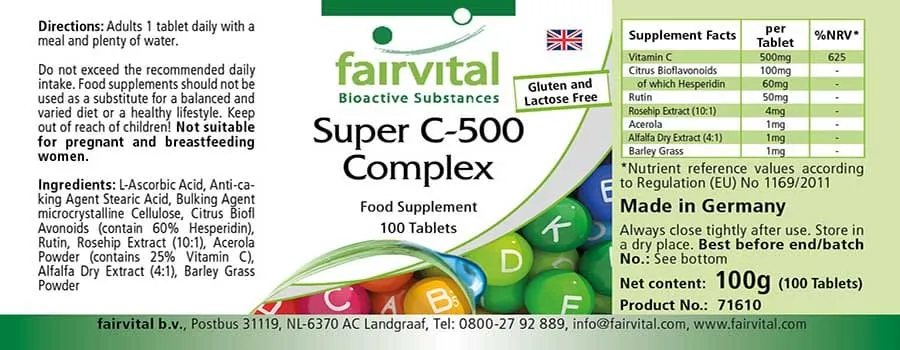 Super C-500 complex - 100 tabletten