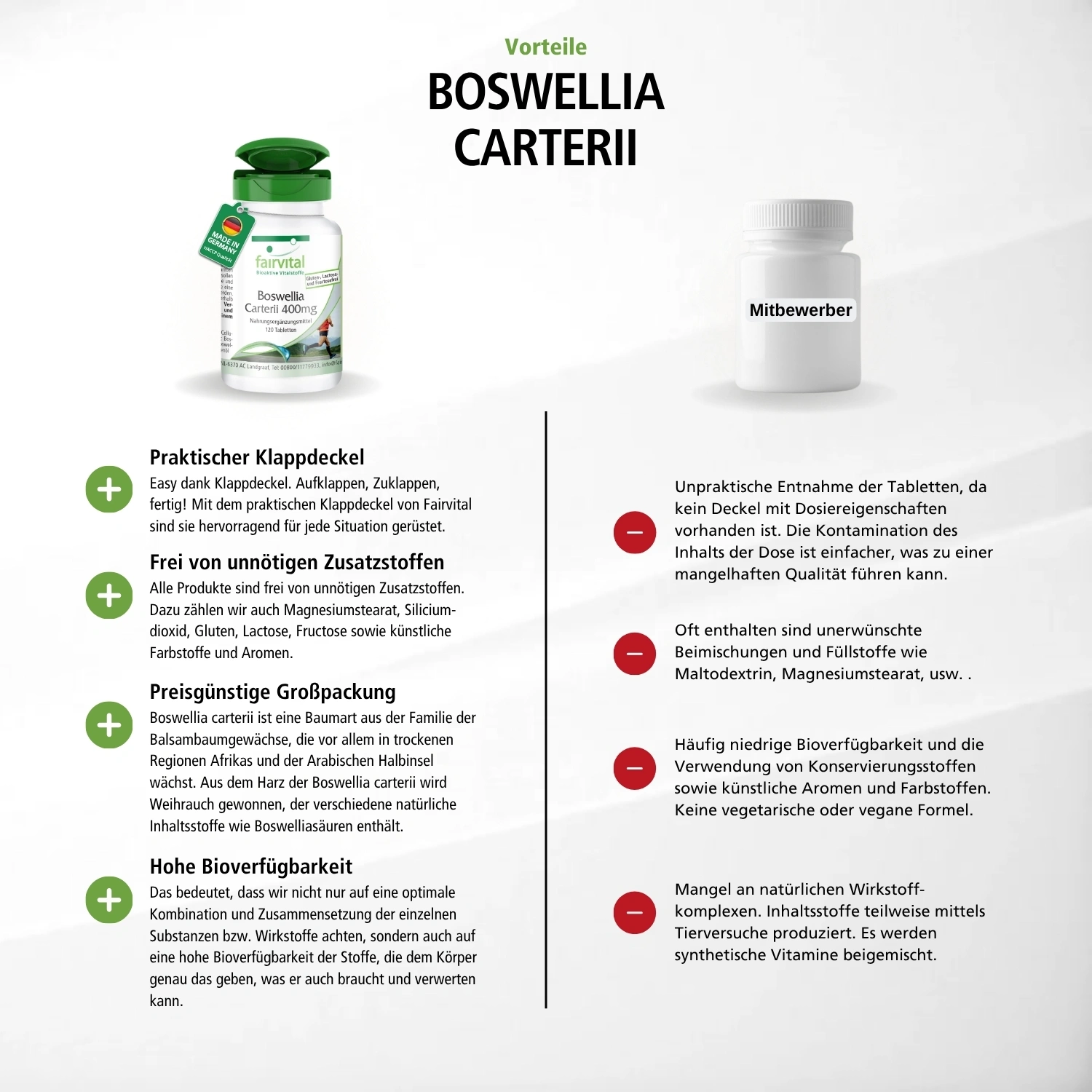 Boswellia Carterii 400mg - 120 Tabletten - Afrikanischer Weihrauch-Extrakt - Hochdosiert | Fairvital