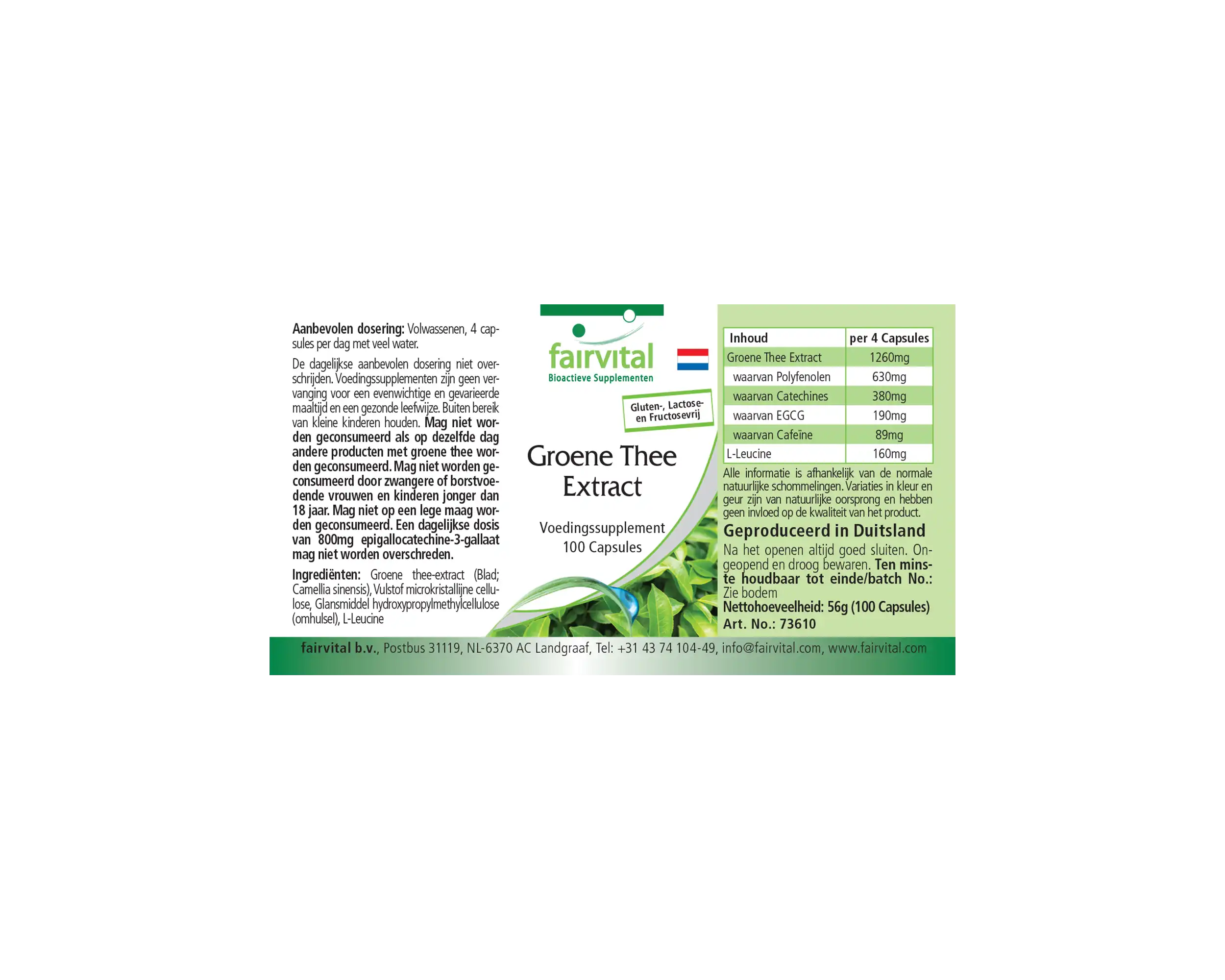 Grüner Tee Extrakt- 100 Kapseln