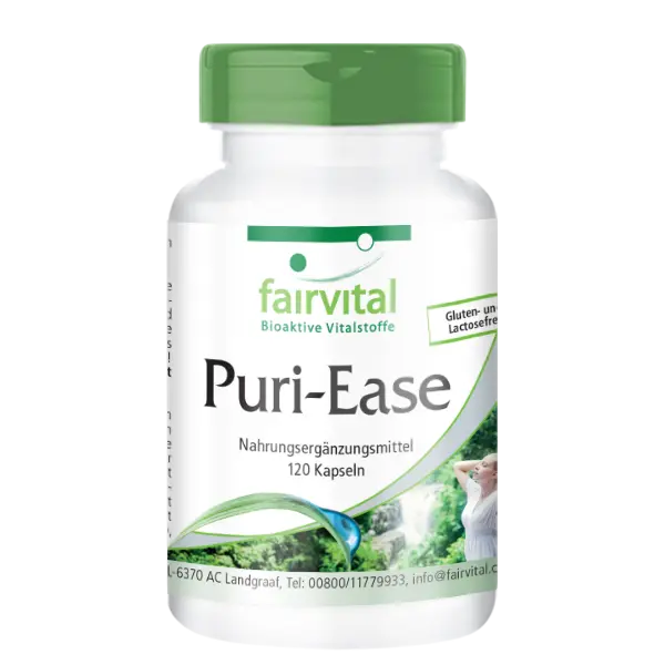 Puri-Ease - 120 Kapseln - mit Selleriesamen, Vitamin C - für Immunsystem, Nervensystem uvm. | Fairvital Puri-Ease - 120 Kapseln - mit Selleriesamen, Vitamin C - für Immunsystem, Nervensystem uvm. | Fairvital