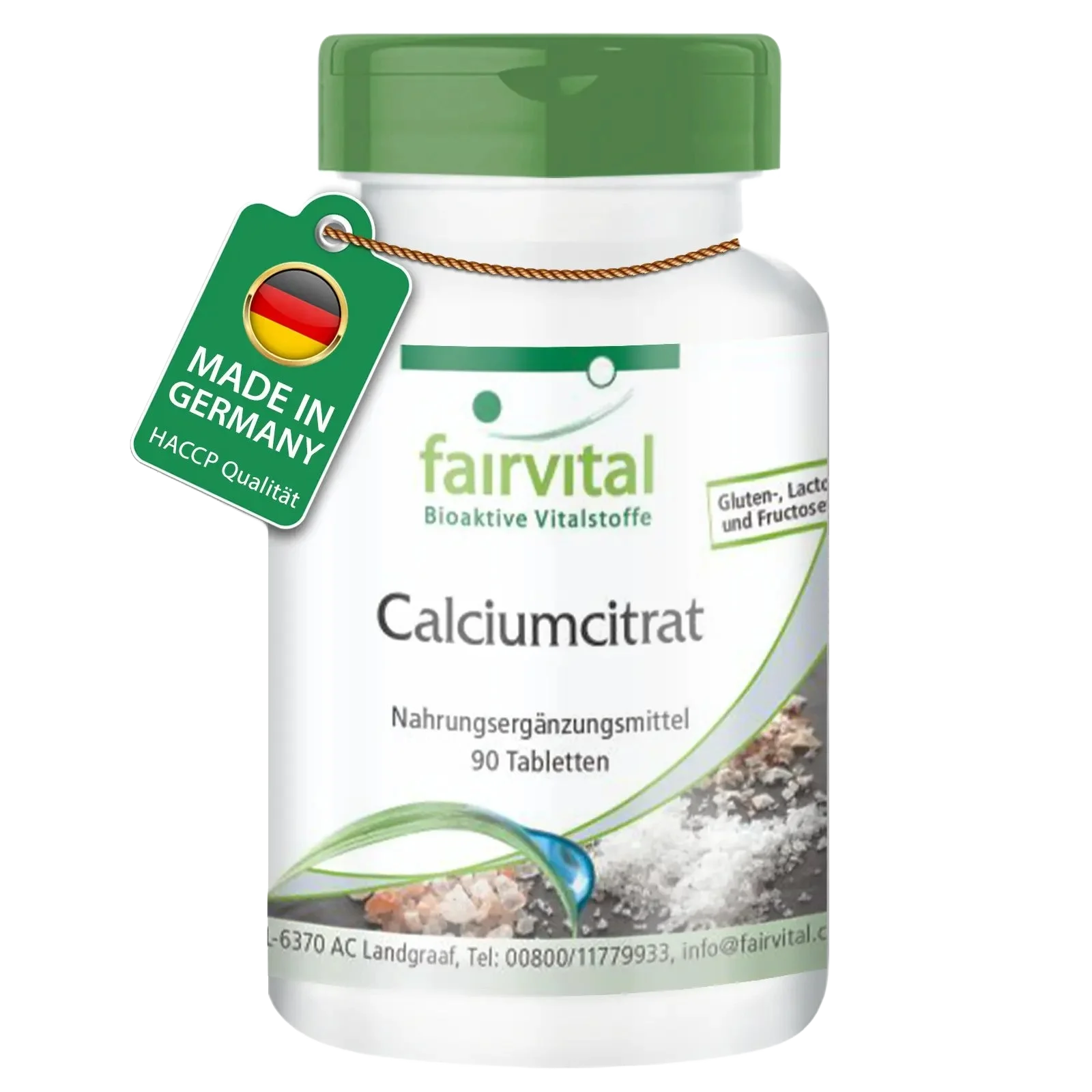 Calciumcitrat mit 300mg Calcium - für Knochen, Zähne und Muskeln - 90 Tabletten - Hochdosiert und Vegan | Fairvital Calciumcitrat mit 300mg Calcium - für Knochen, Zähne und Muskeln - 90 Tabletten - Hochdosiert und Vegan | Fairvital