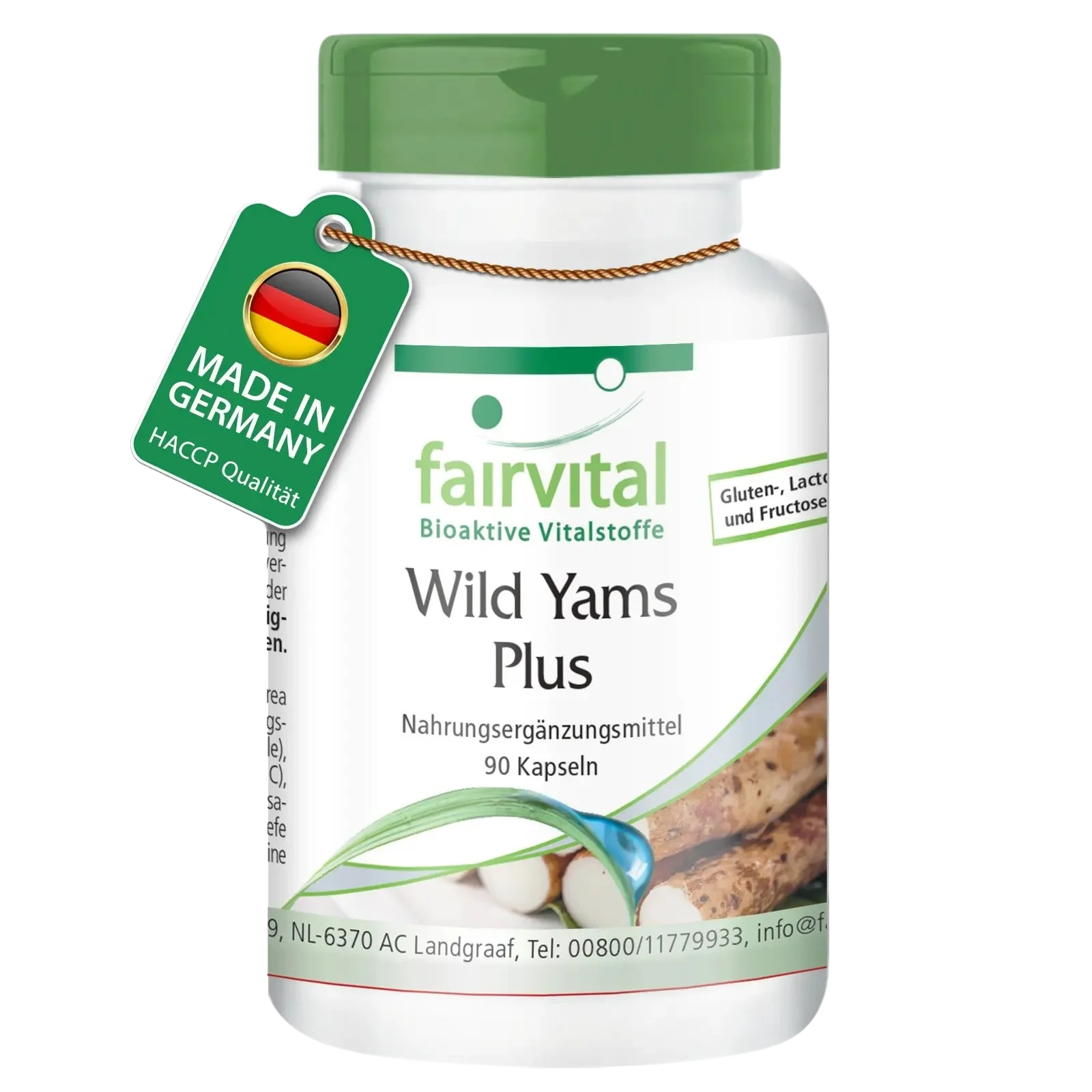 Wild Yams Plus - mit Zink, Vitamin C, Selen uvm. - für Immunsystem, Zellschutz uvm. - Vegan | Fairvital Wild Yams Plus - mit Zink, Vitamin C, Selen uvm. - für Immunsystem, Zellschutz uvm. - Vegan | Fairvital