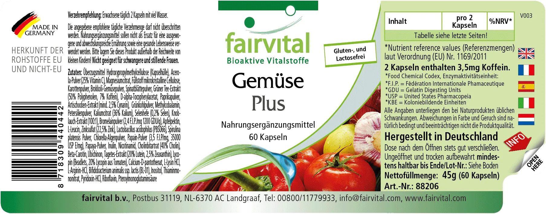 Légumes Plus - 60 gélules