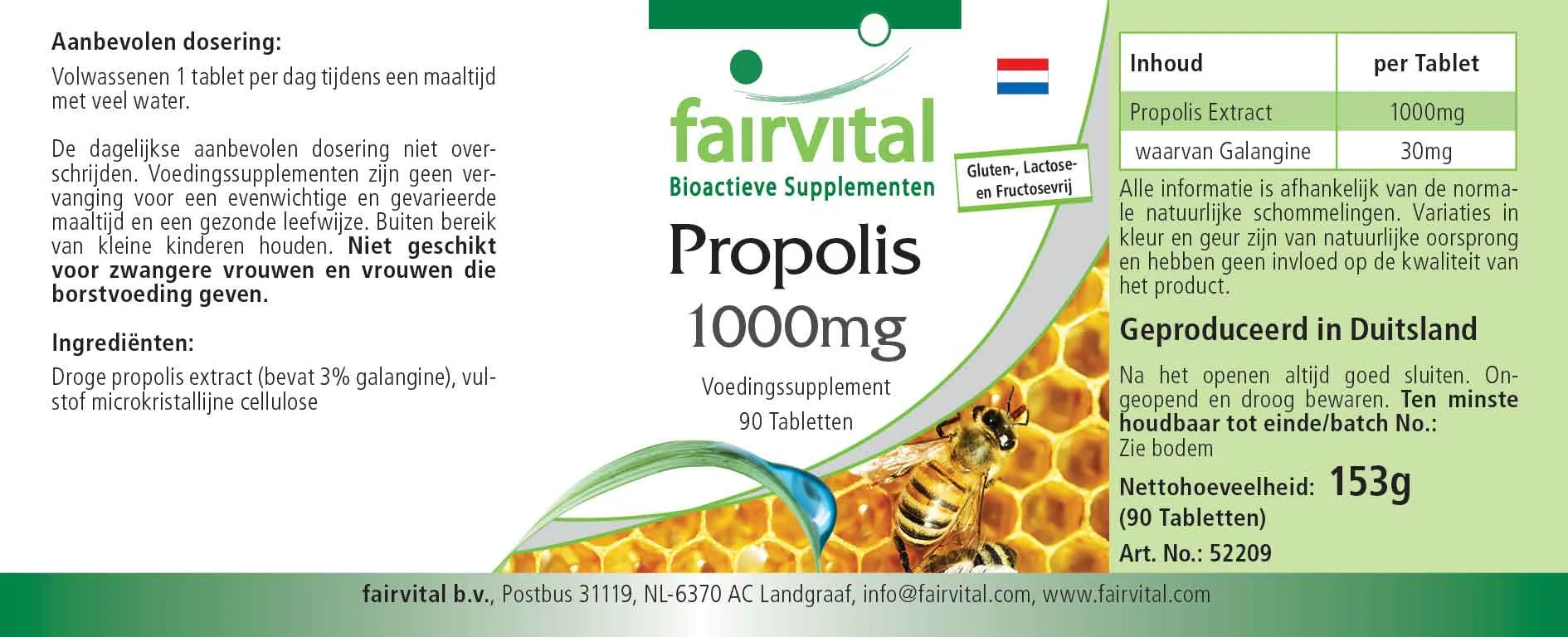 Propolis 1000mg - 90 Tablets