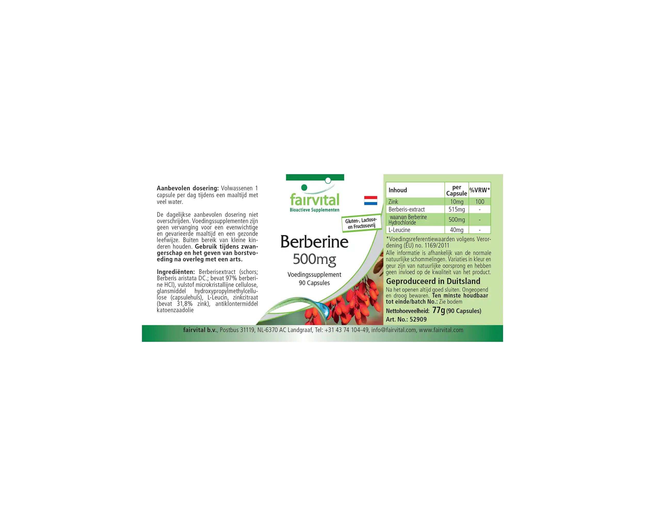 Berbérine 500mg