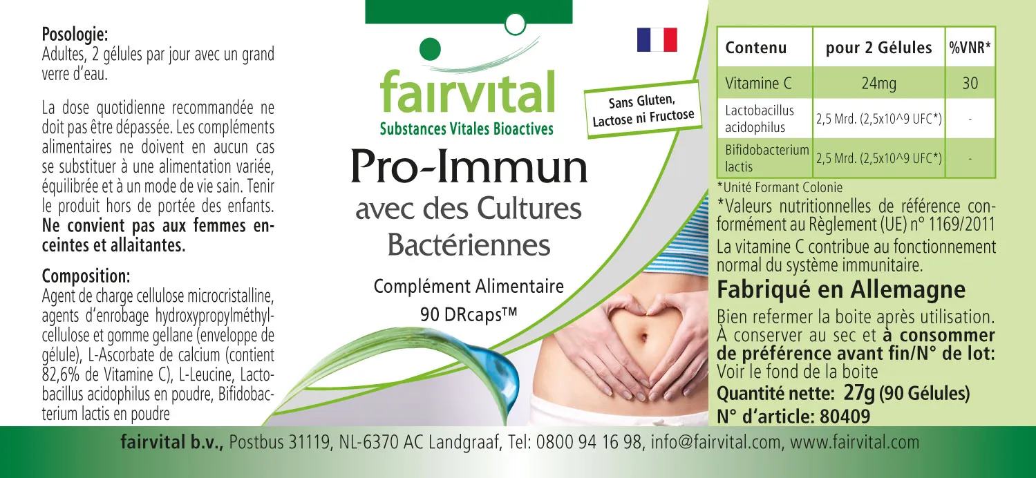 Pro-Immun with bacterial cultures - 90 capsules