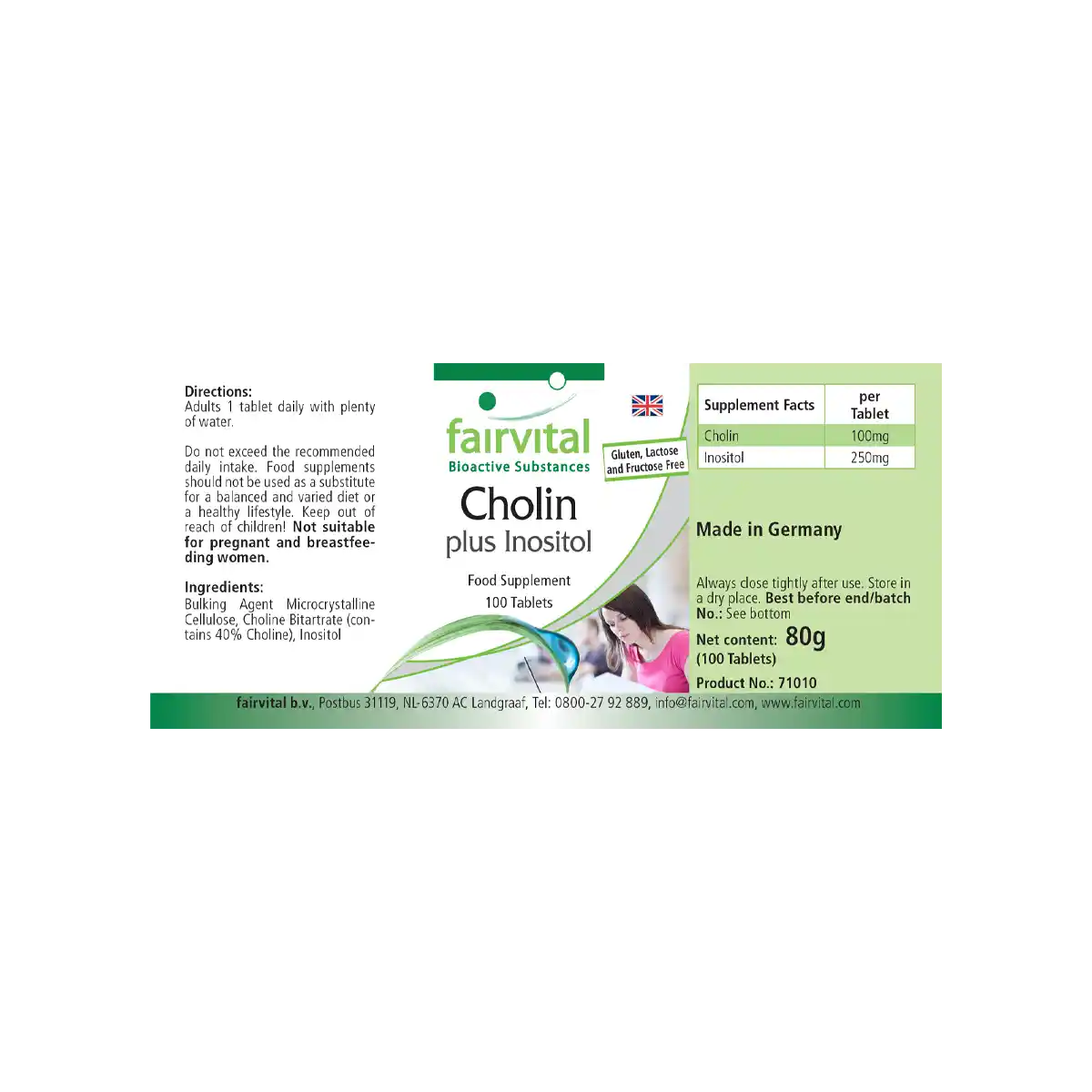 Choline plus inositol - 100 tabletten