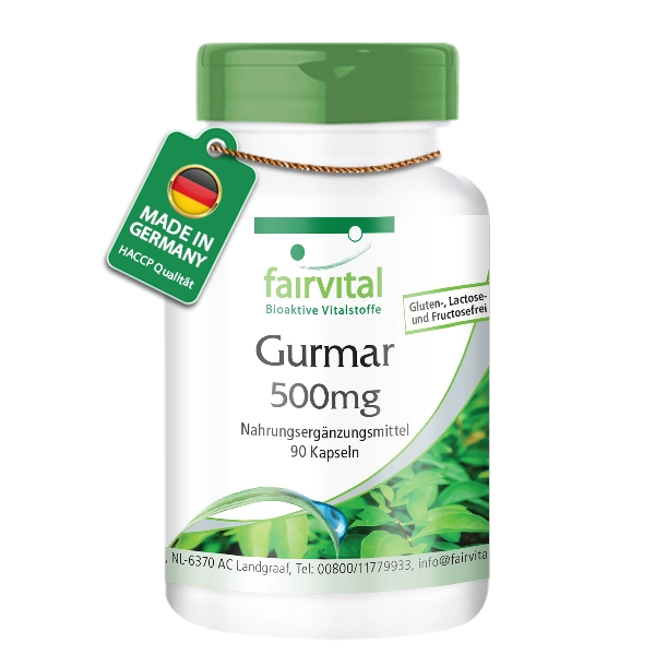Gurmar 500mg – Gymnema Sylvestre – 90 Capsule – Vegano | Fairvital