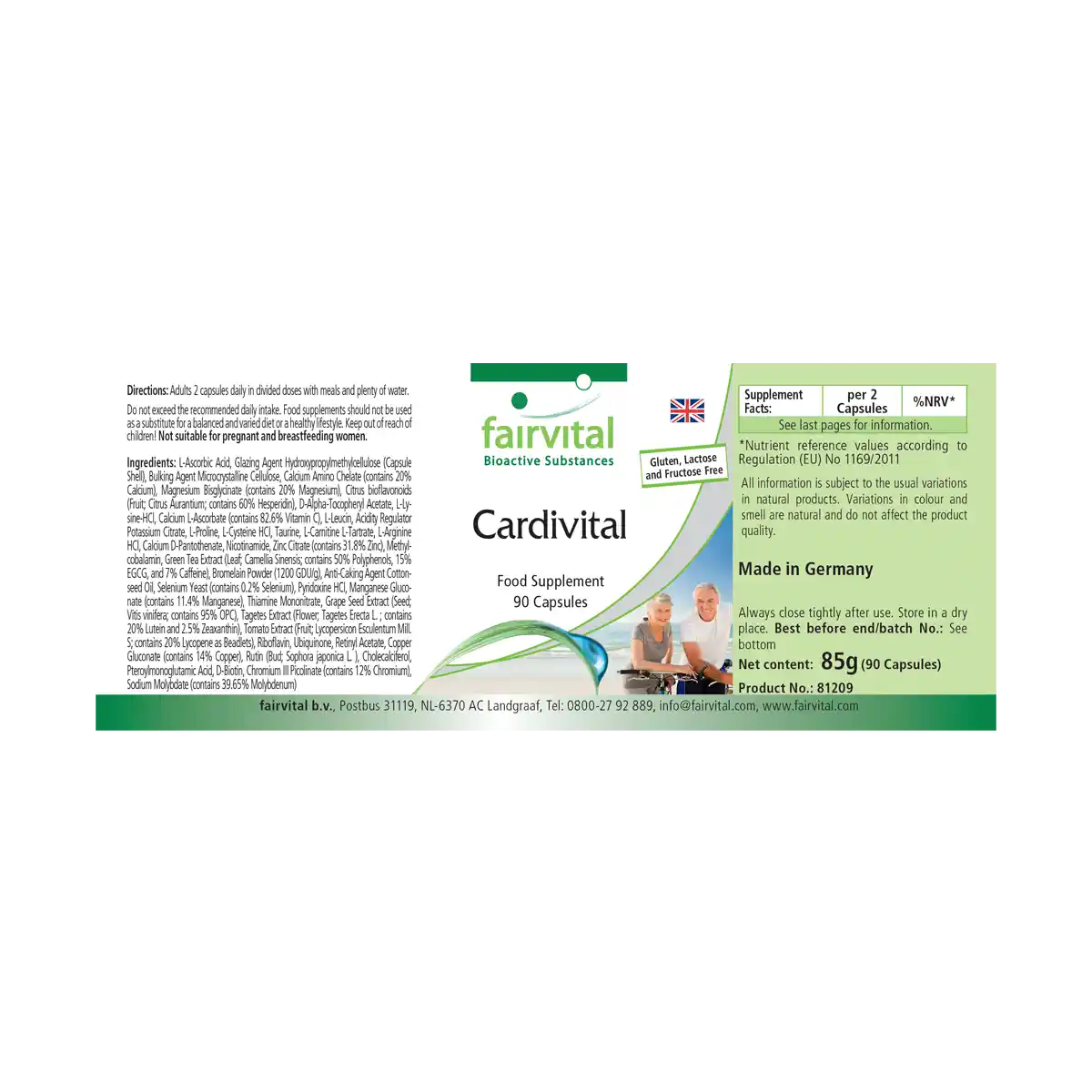 Cardivital - vitamines pour le cœur - 90 capsules