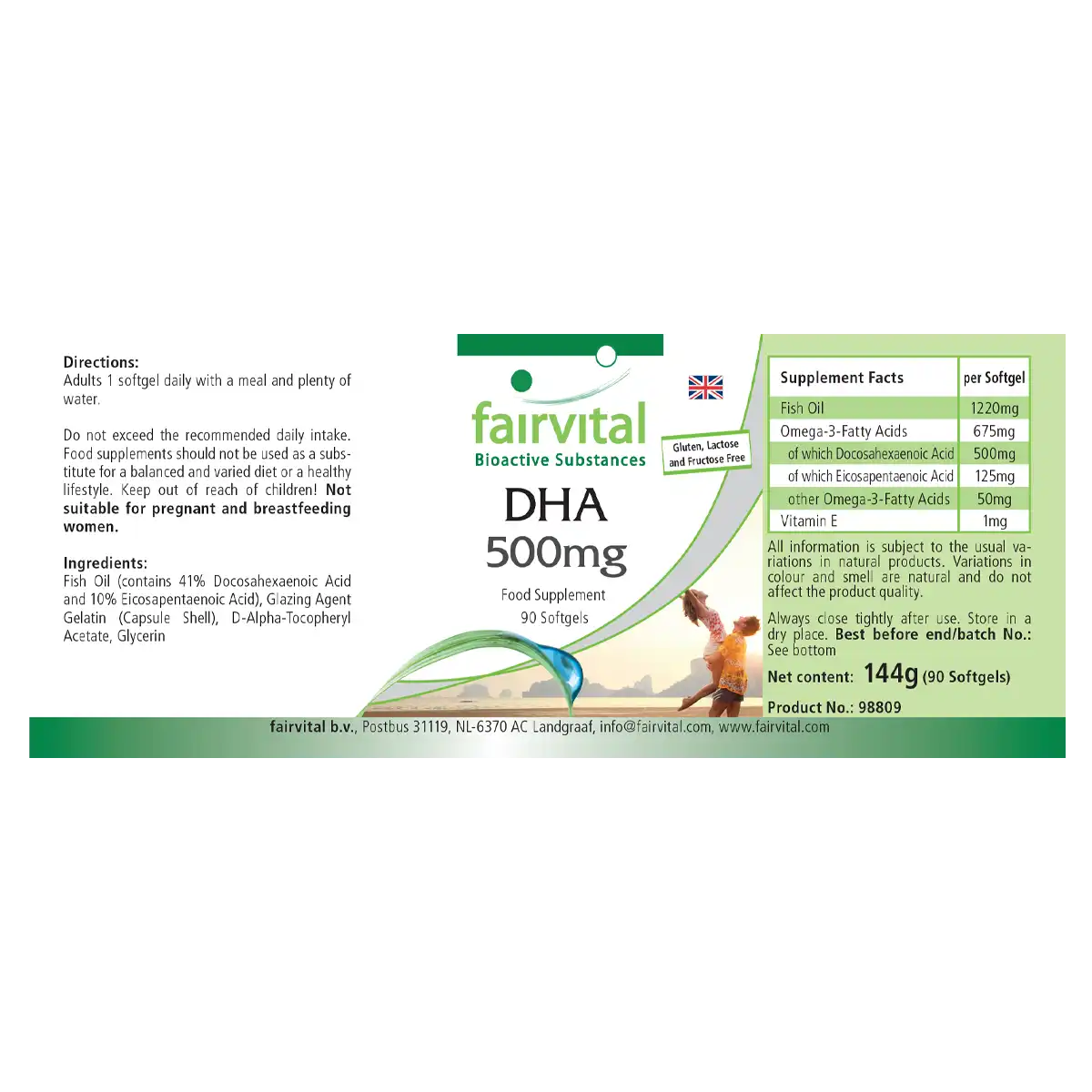 DHA 500mg - 90 softgels