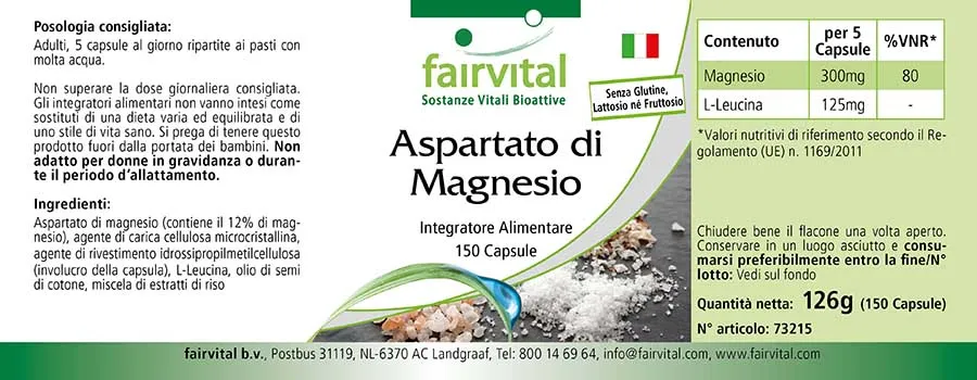 Magnesium aspartaat - 150 capsules