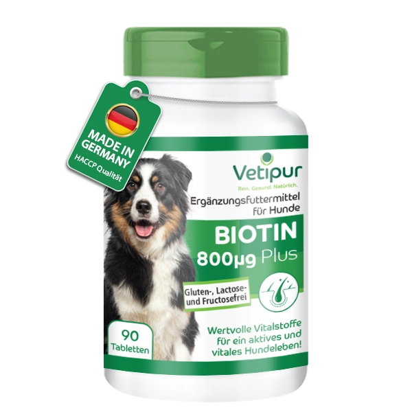 Biotina 800µg - 90 compresse per cani | Vetipur