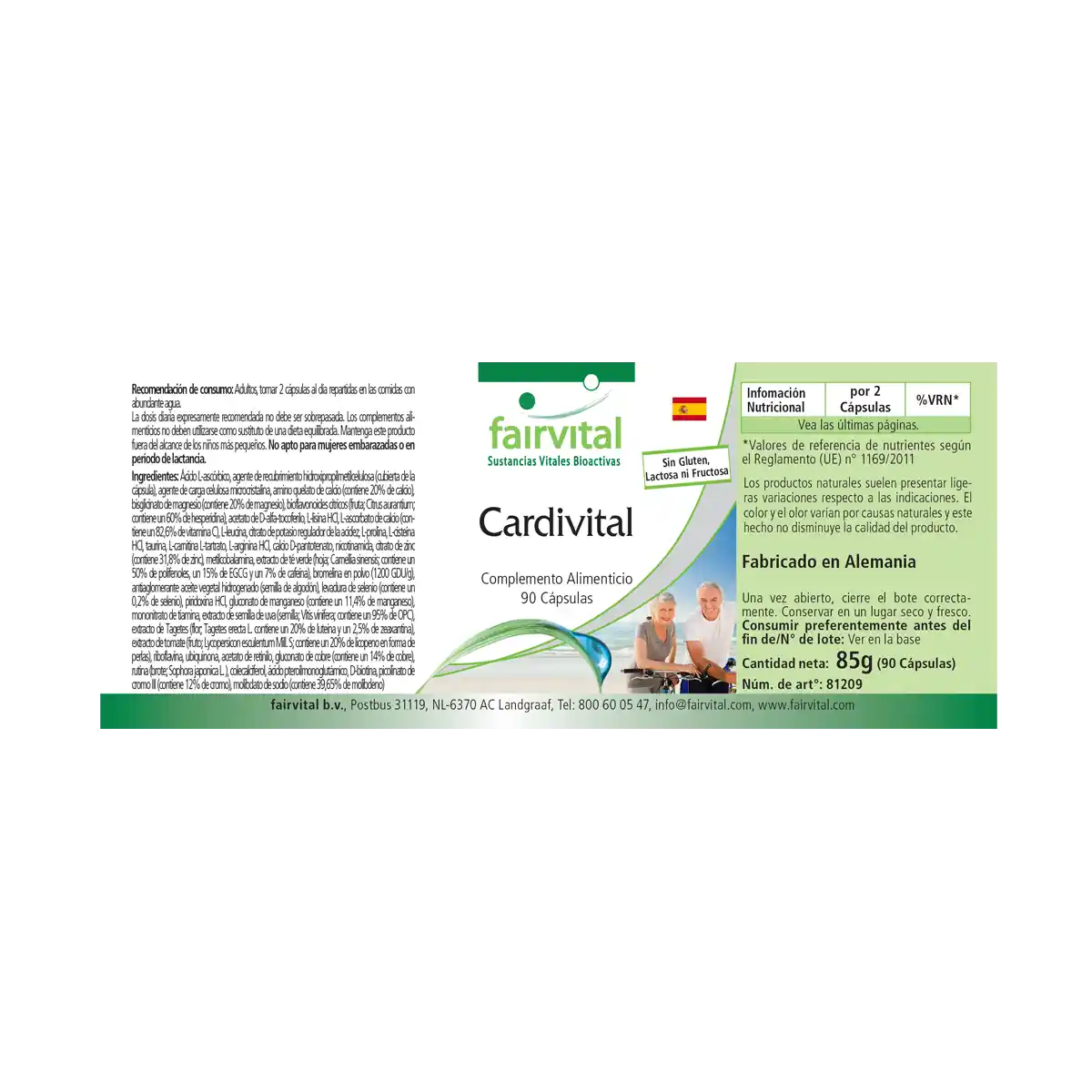 Cardivital - vitaminas del corazón- 90 Cápsulas