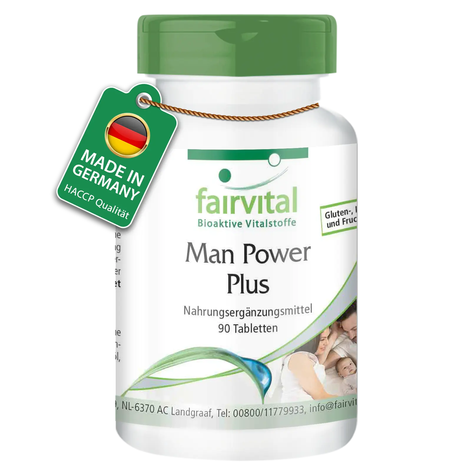 Man Power Plus - 90 Tabletten - mit Zink, Selen - für Haut, Haare, Schilddrüse, Sehkraft, Immunsystem uvm. | Fairvital Man Power Plus - 90 Tabletten - mit Zink, Selen - für Haut, Haare, Schilddrüse, Sehkraft, Immunsystem uvm. | Fairvital