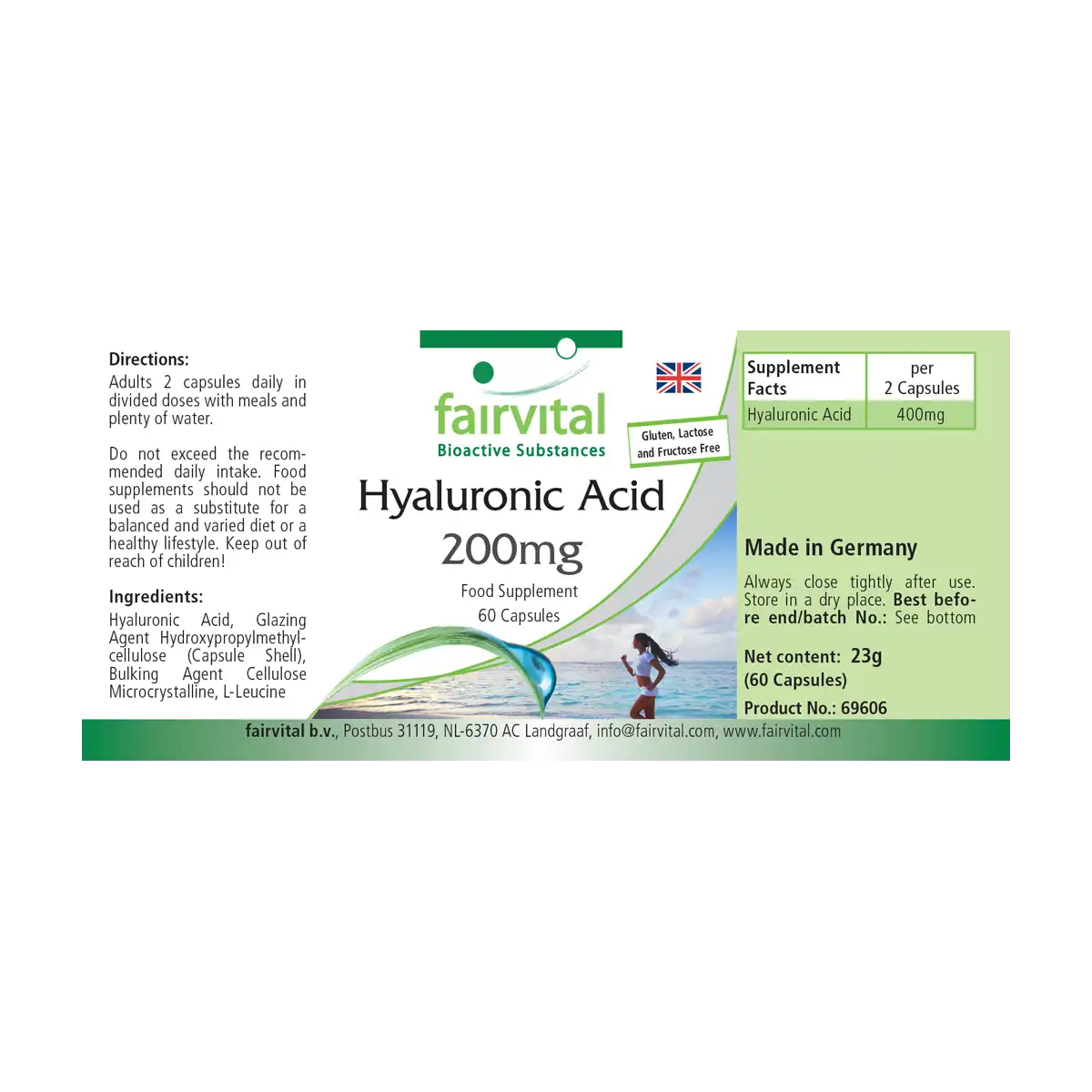 Acide hyaluronique 200mg - 60 gélules